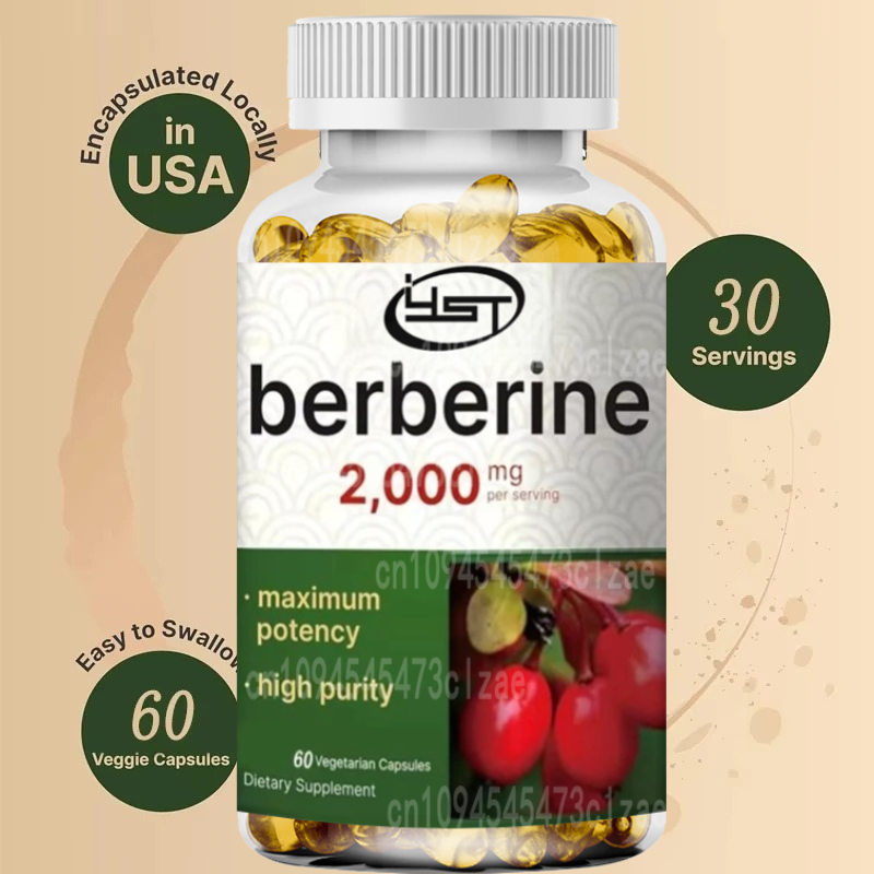 Berberine Hcl Capsule - Берберинская добавка | 60 вегетарианских капсул,