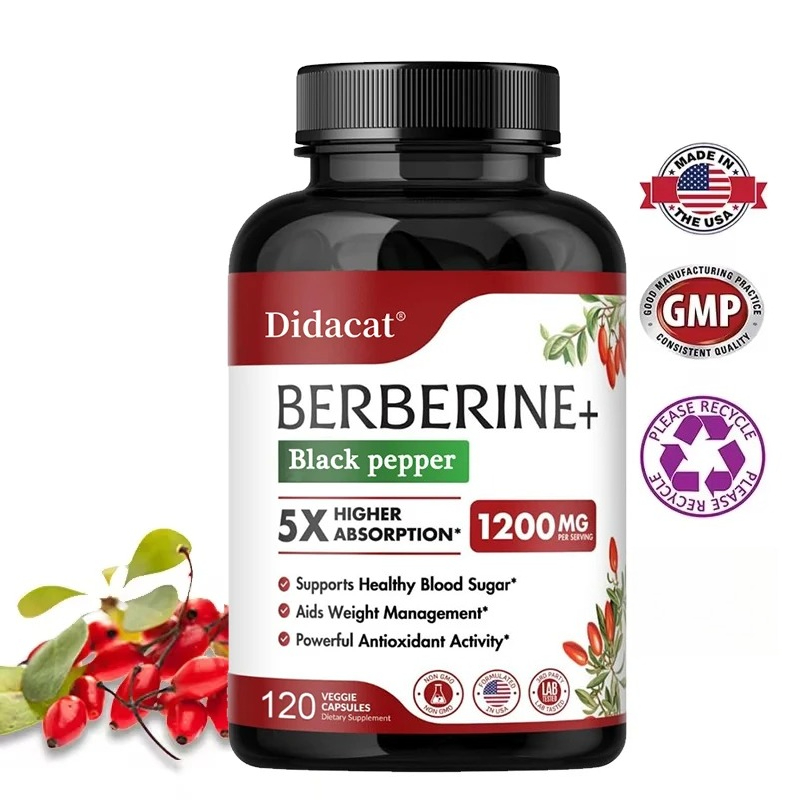Berberine Hcl Capsule - Добавка берберина HCl-для метаболизма и холестерина,