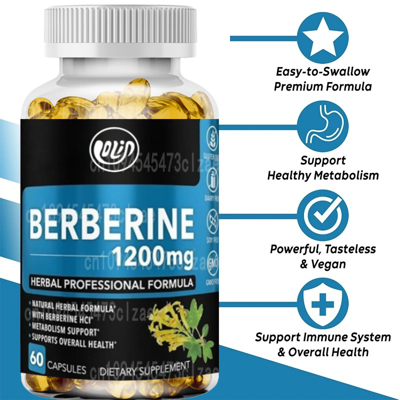 Berberine Hcl Capsule - Добавка HCL 1200 мг, поддержка здорового