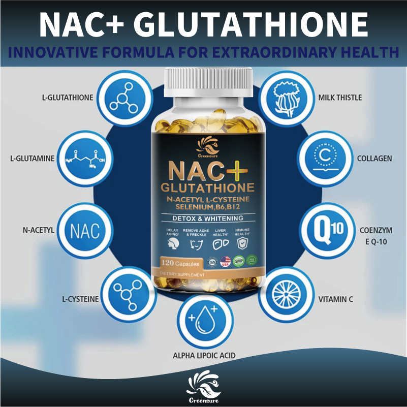 Greensure NAC глютатион капсул – обзор и цена Nac N Acetyl Cysteine