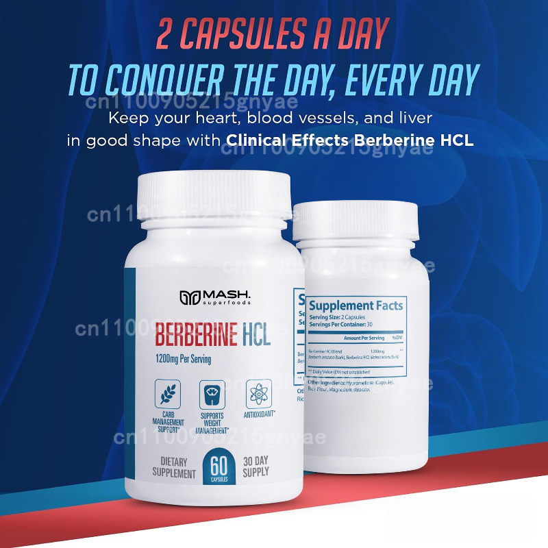 Premium Berberine HCL 1500 мг  – обзор и цена Berberine Hcl Capsule