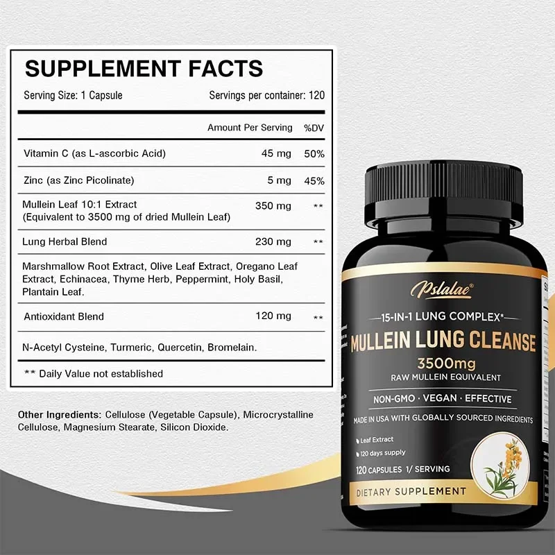 Очищение легких Mullein — дыха – обзор и цена Nac N Acetyl Cysteine