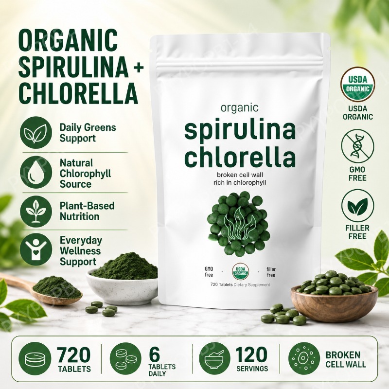 Органические таблетки спирулин – обзор и цена Spirulina Tablet Organic