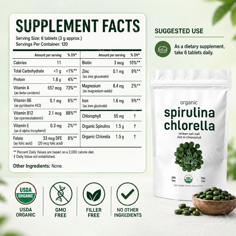 Органические таблетки спирулин – обзор и цена Spirulina Tablet Organic