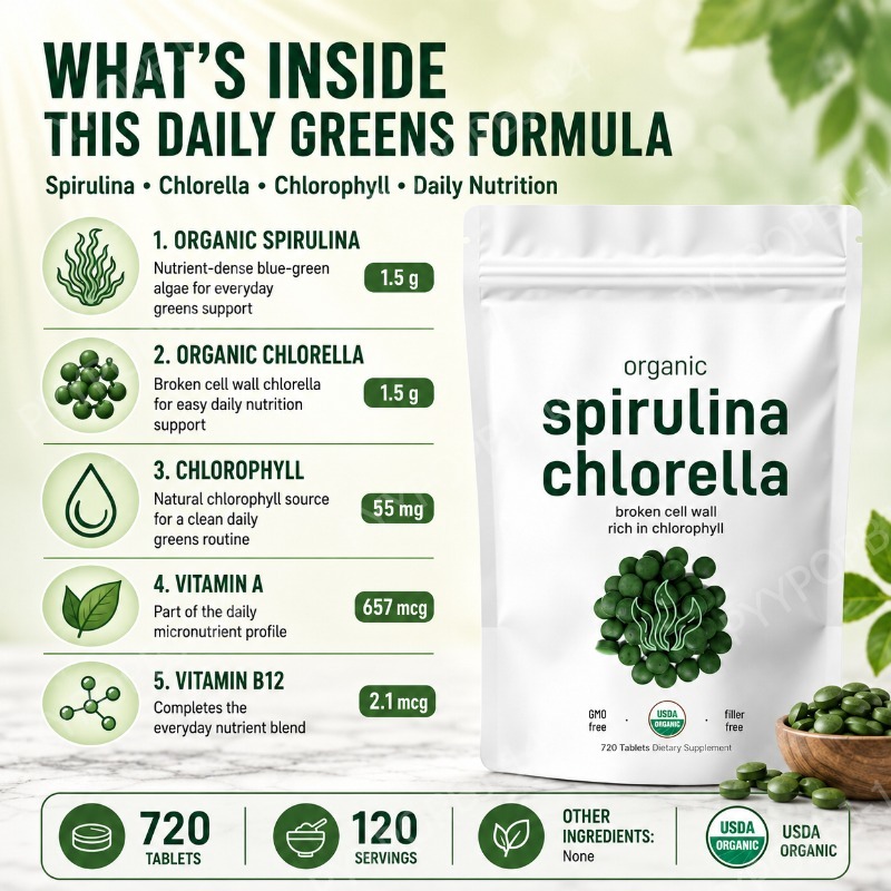 Органические таблетки спирулин – обзор и цена Spirulina Tablet Organic